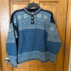 L.L. Bean wool blend fair isle sweater